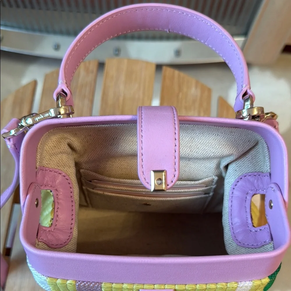 Kate Spade ♠️ Colorful Striped Handbag - Picture 3 of 8